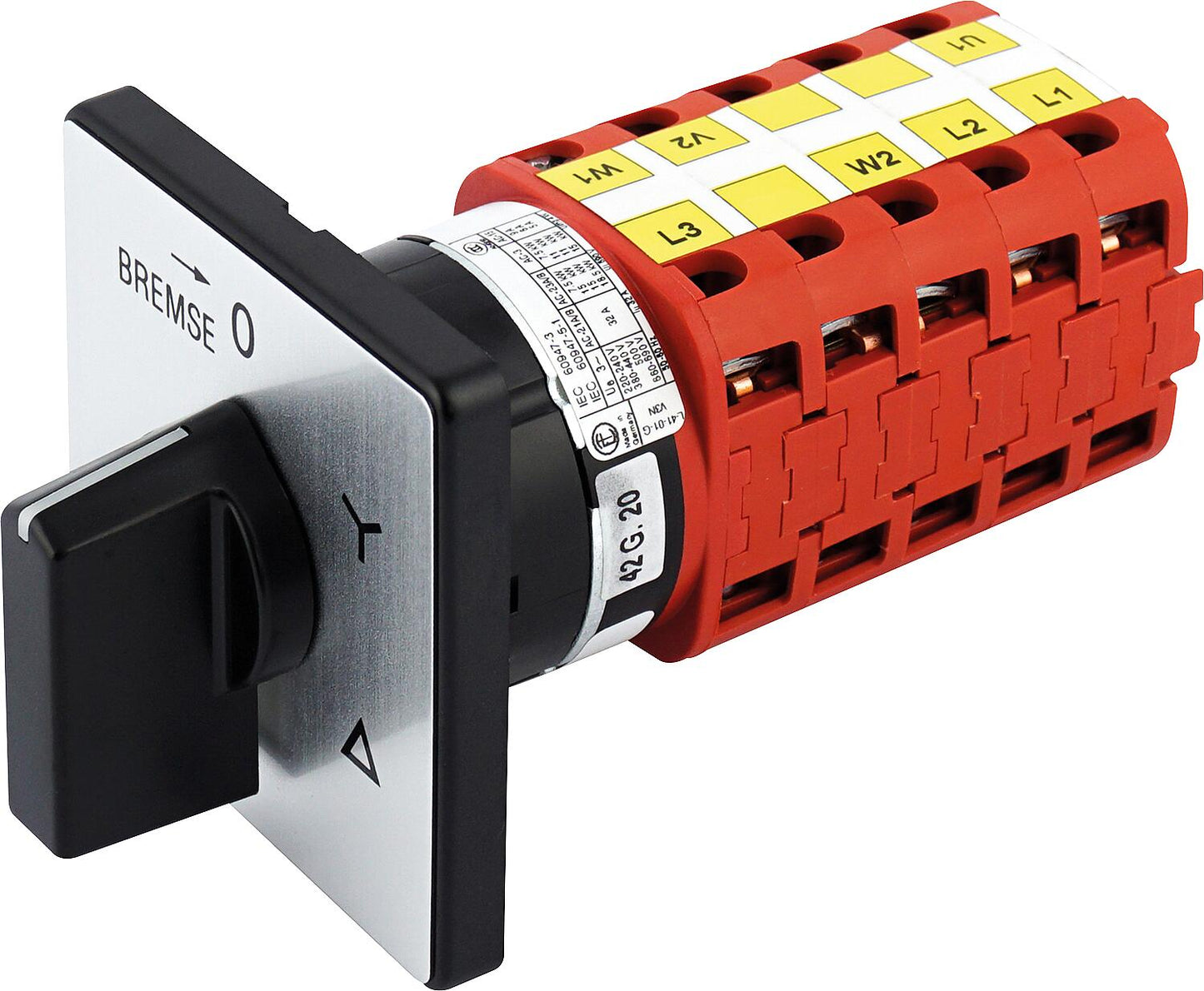 Star-delta switch for front mounting V2N Y-F1-B-SI