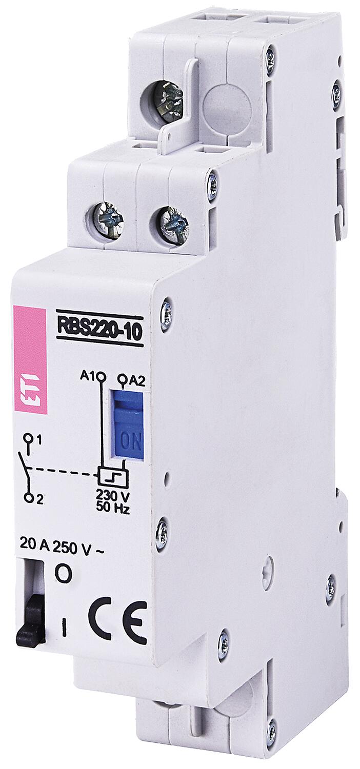 ETI bistable impulse relay RBS220-10-230V AC, DIN rail mount