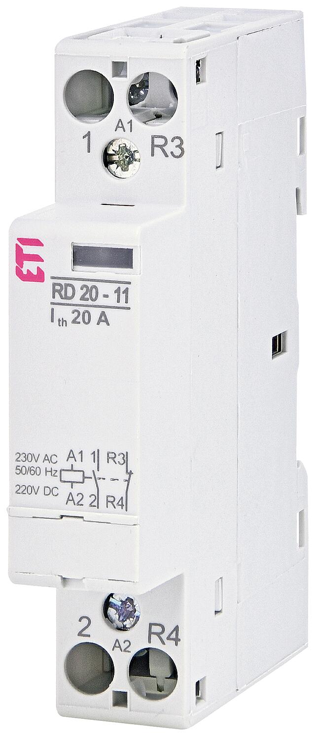 ETI installation contactor RD 20-01-230V AC/DC, 20A, REG