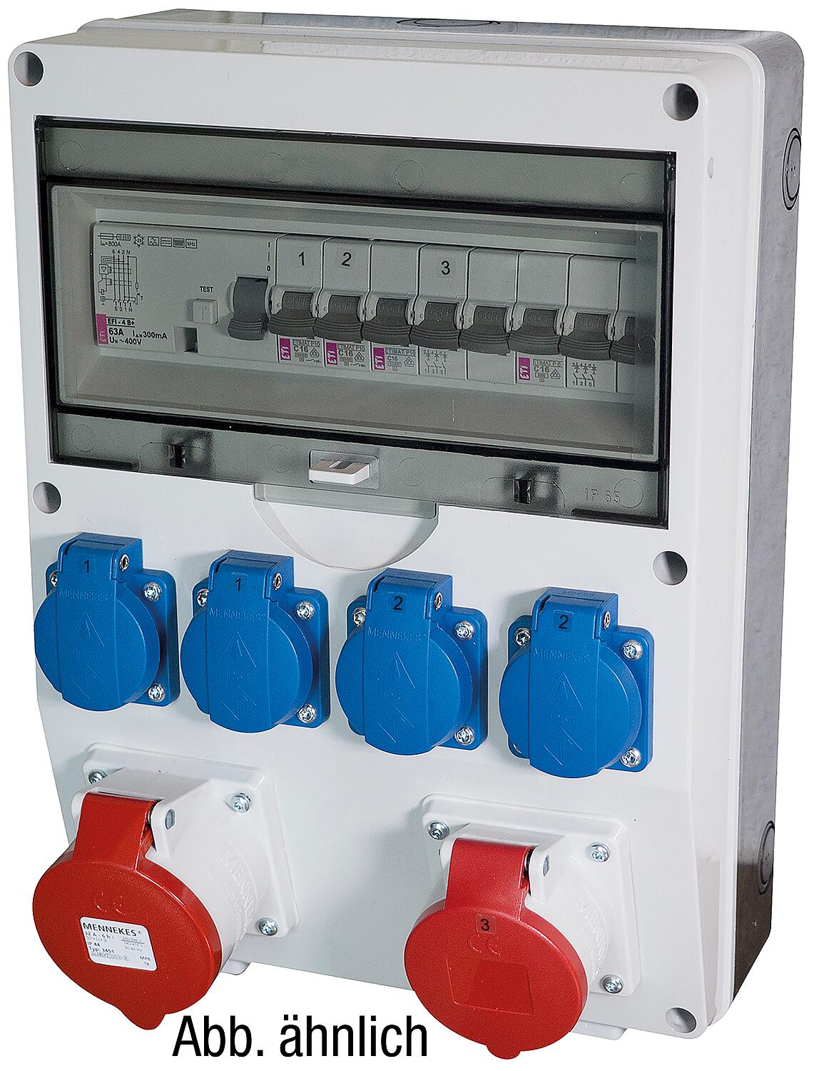 ETI wall-mounted distribution box WV 2/4 - Model 6