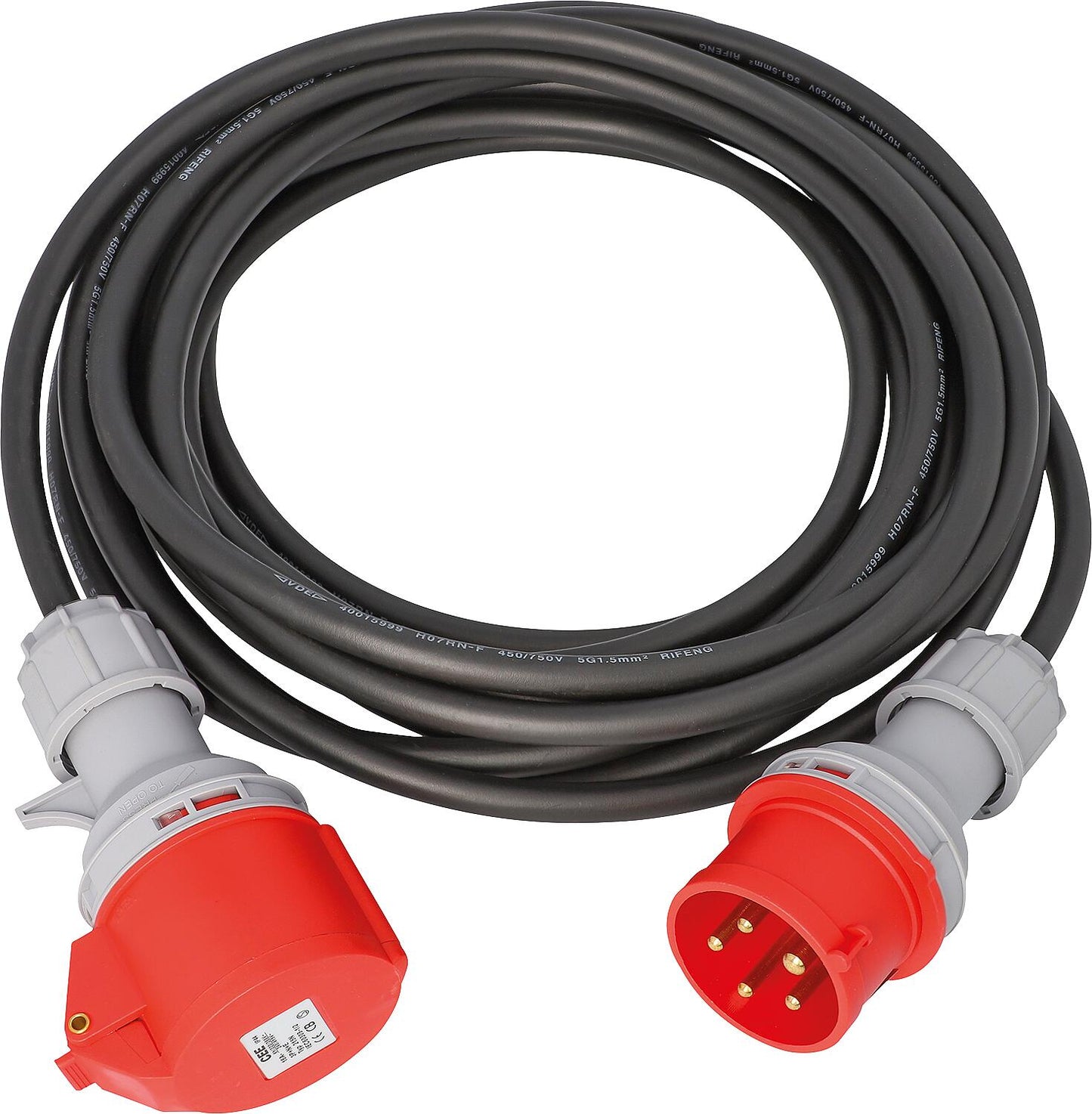 CEE extension cable H07RN-F, 400V/16A, 5x2.5mm², 40m