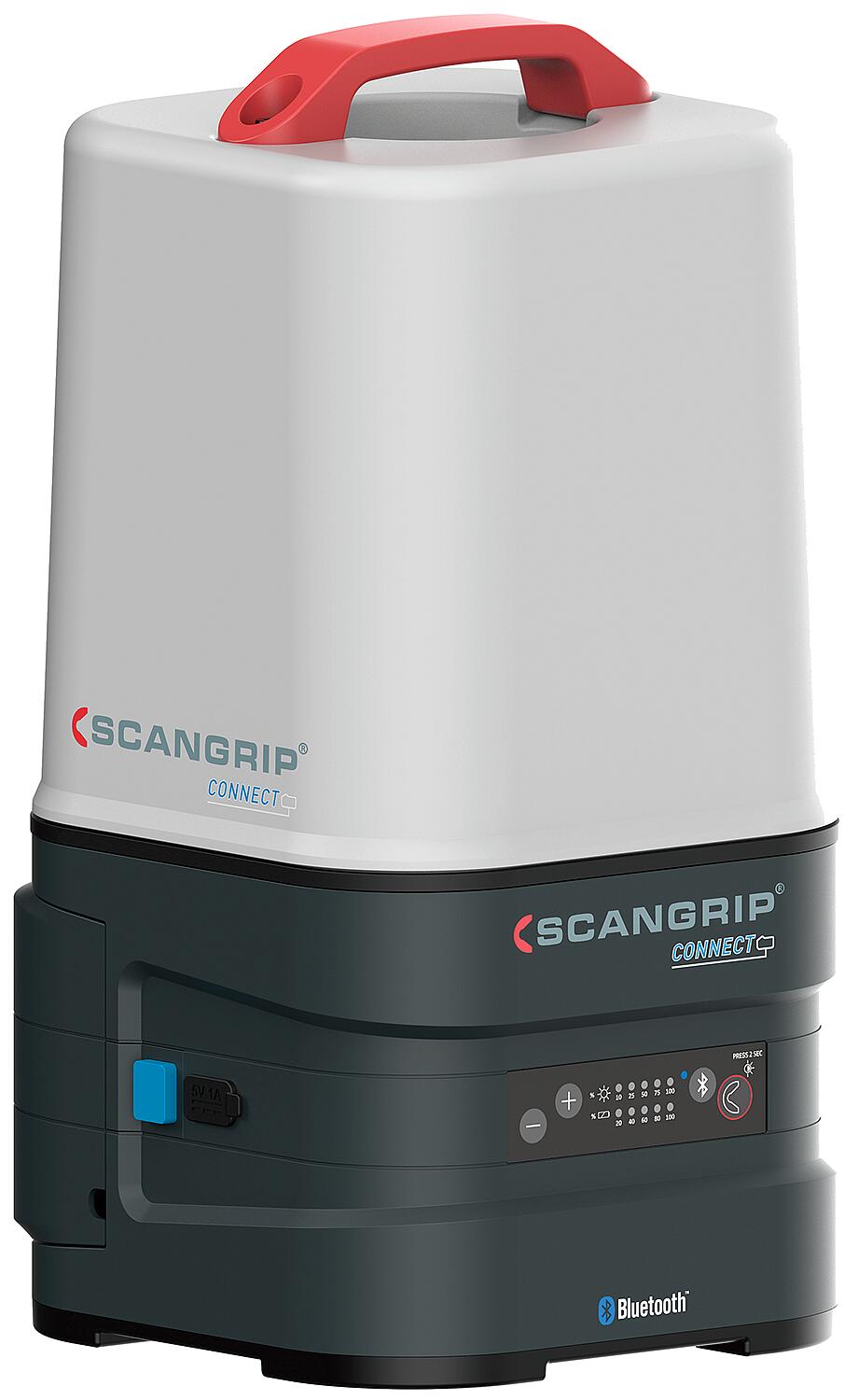 scangrip® AREA 10 CONNECT battery-powered LED work light, 360° construction spotlight, 12/18V, without battery and charger