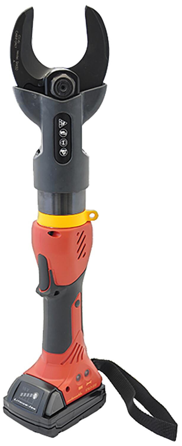 Pince coupante hydraulique sans fil pour conducteurs multibrins fins et extra-fins jusqu'à Ø 50 mm, forme cylindrique, sac inclus, STILO-S50F