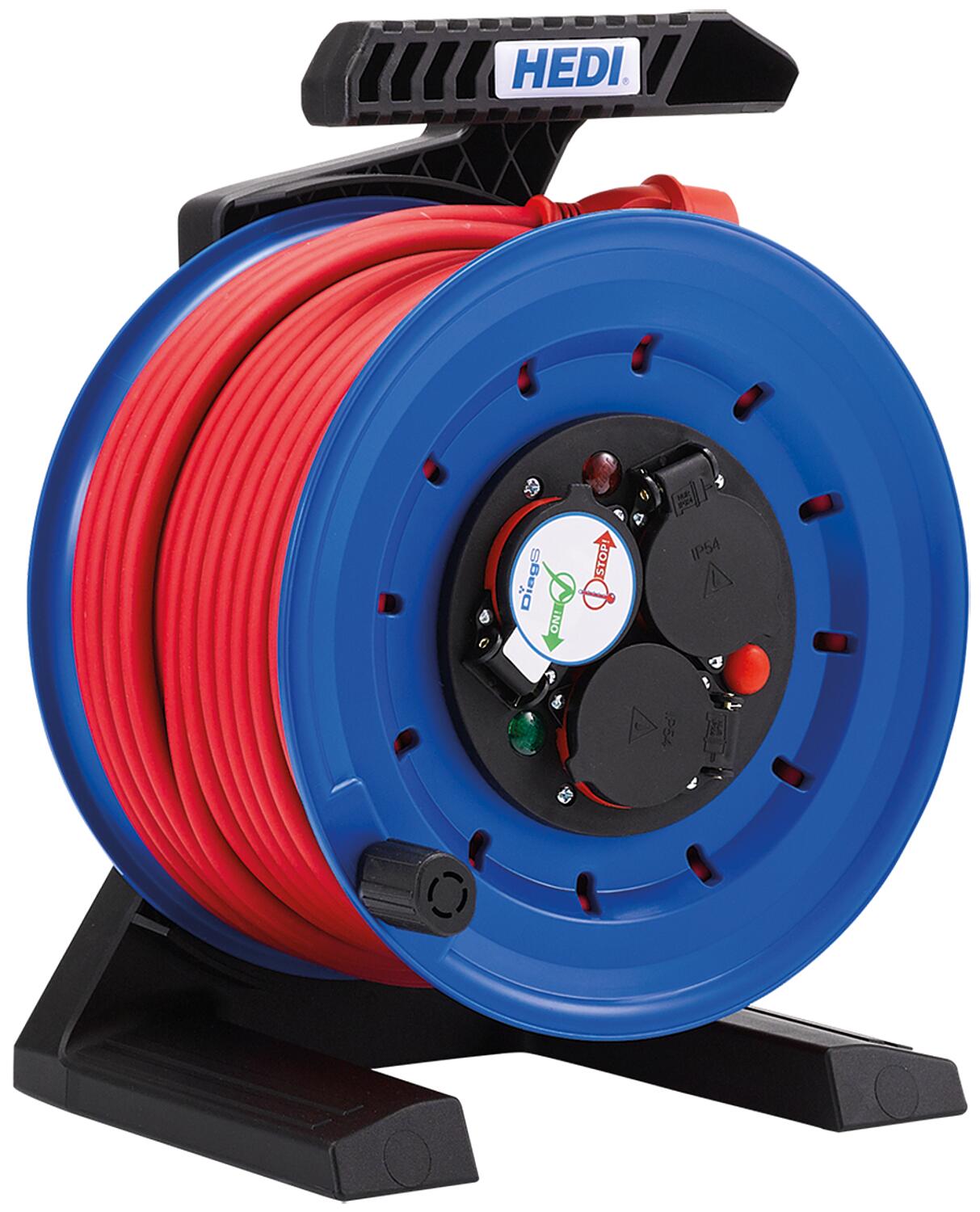 Enrouleur de câble tout plastique Generation 7 Coworker H07RN-F 3G1.5 noir 40 m