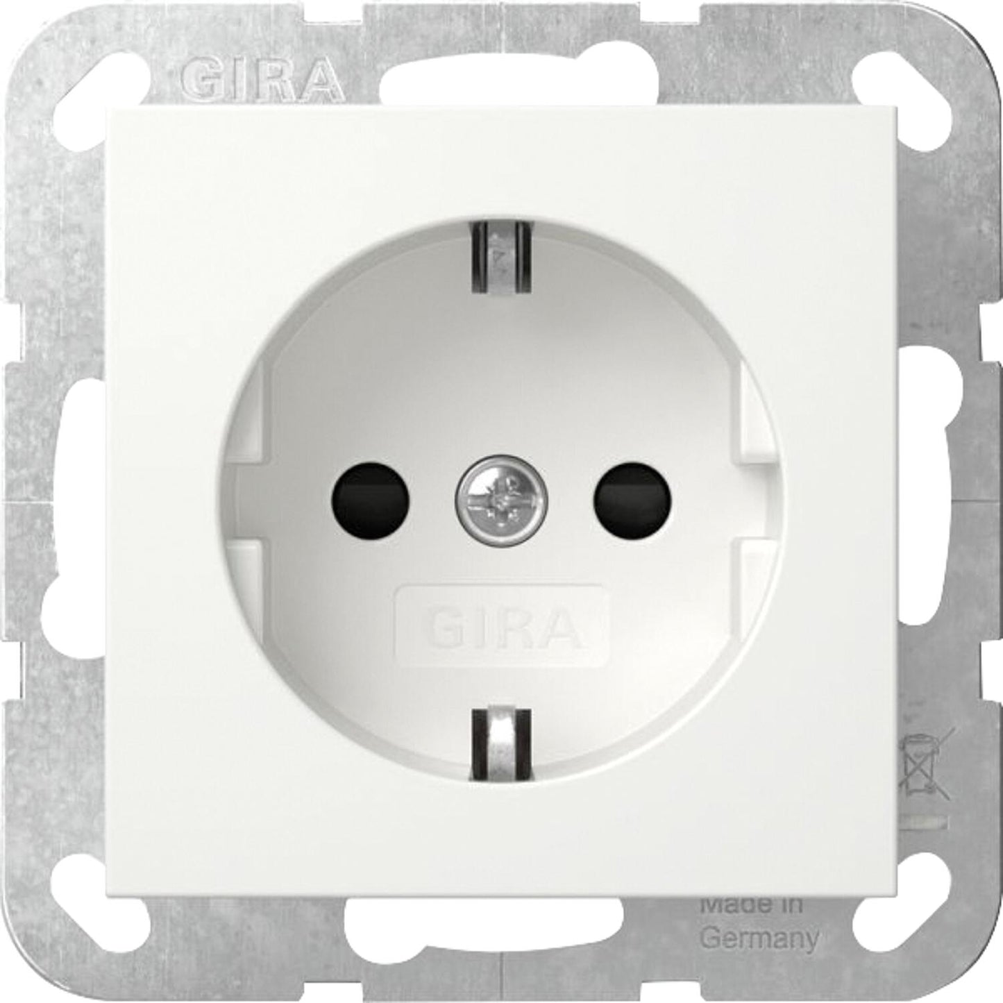 Schuko socket, System 55, increased contact protection