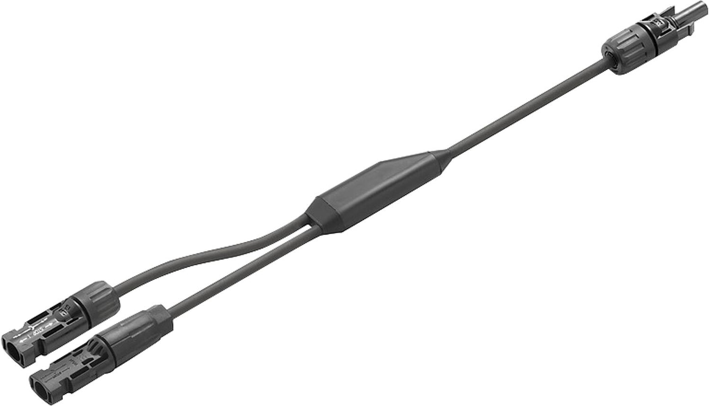 Câble de connexion photovoltaïque en Y, 1 connecteur mâle WM4 C, 2 connecteurs femelles WM4 C