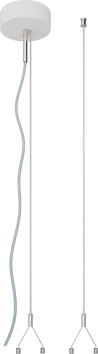 Système de suspension par câble métallique pour luminaires en saillie et suspendus