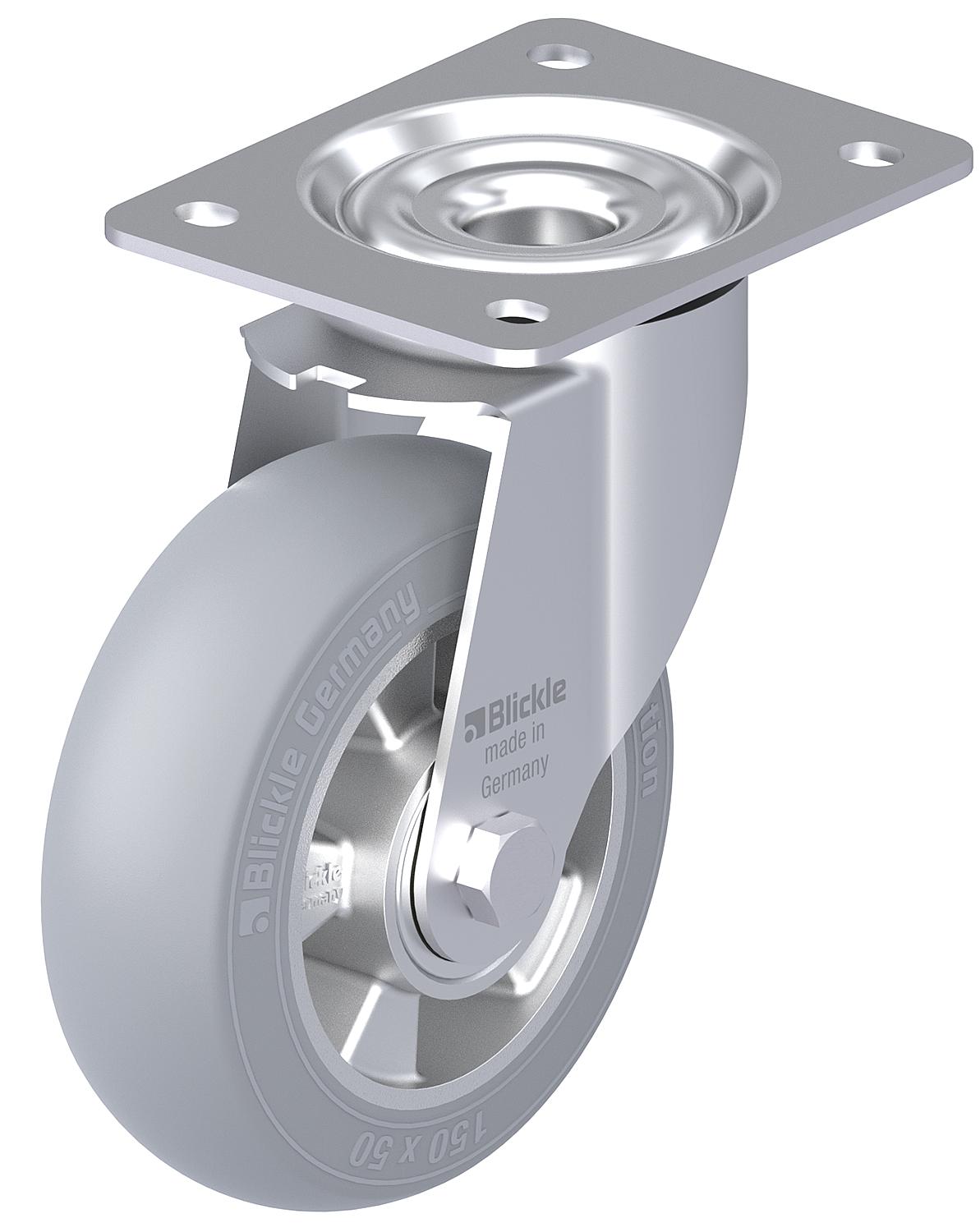 BLICKLE swivel caster, sheet steel, LE-ALES 150K-SG, wheel diameter 150mm