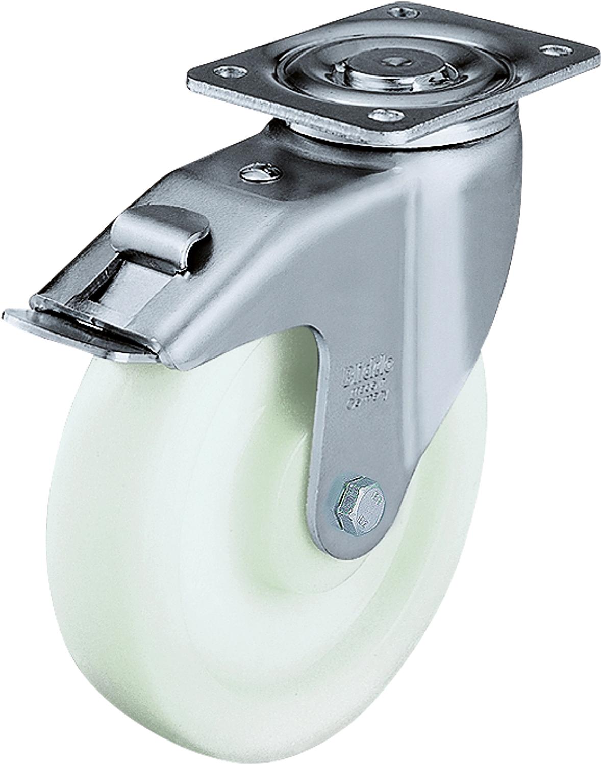 Lenkrollen mit Feststeller "stop-fix"/Anschraubplatte LH-SPO