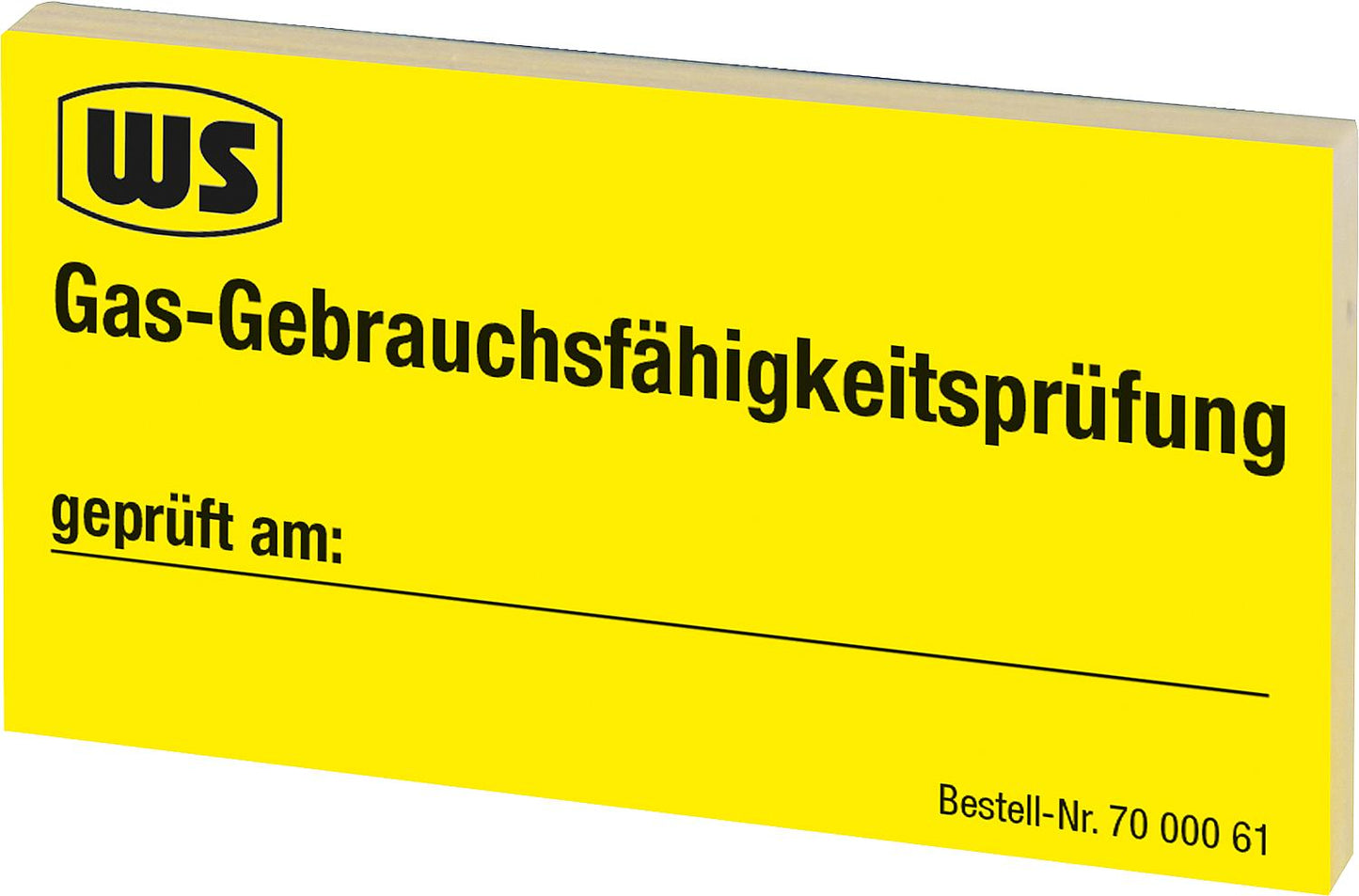 Maintenance stickers "Gas serviceability check" 1 block of 50 pieces