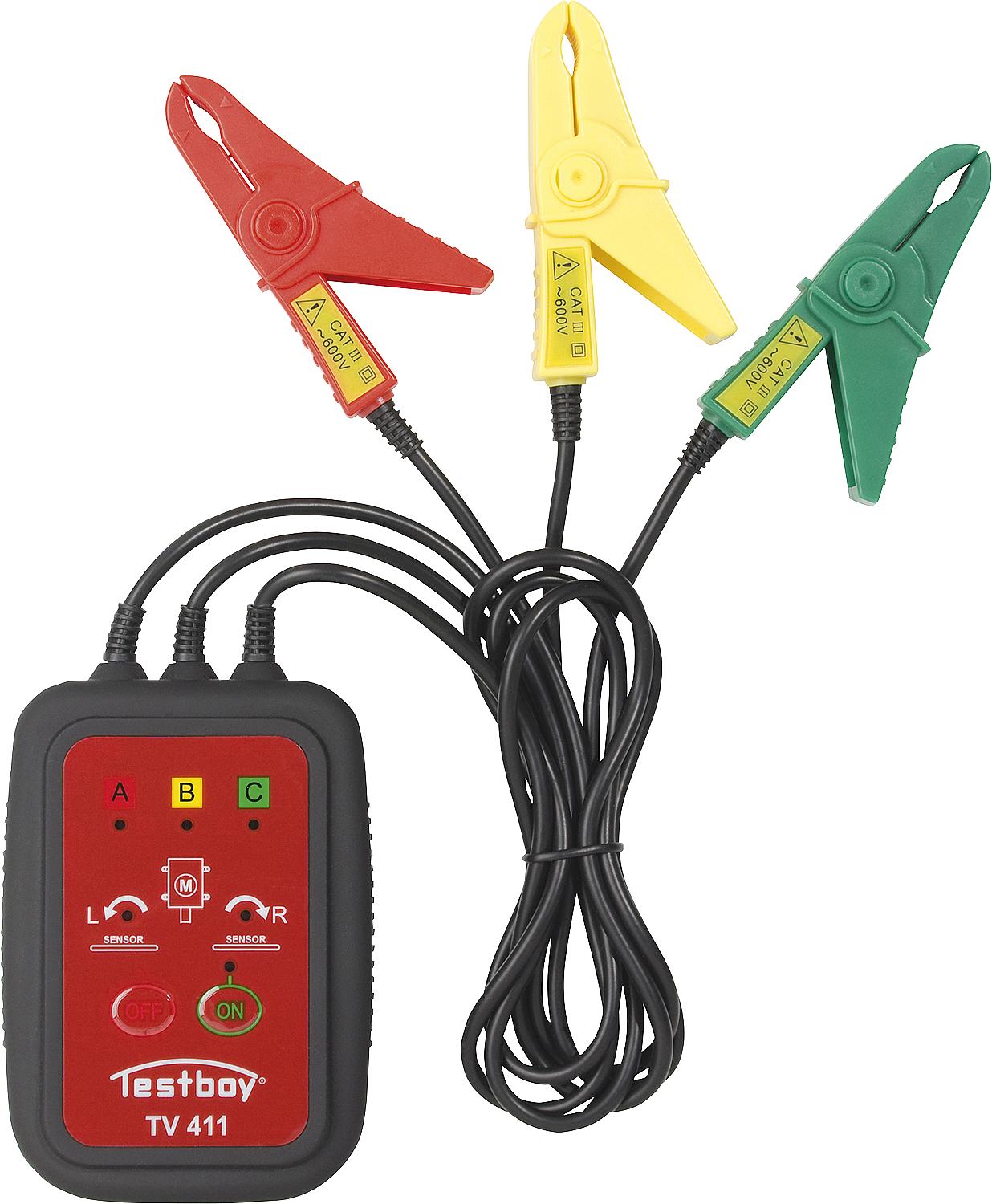 Rotary field rotation tester Testboy TV411, 70-600V AC