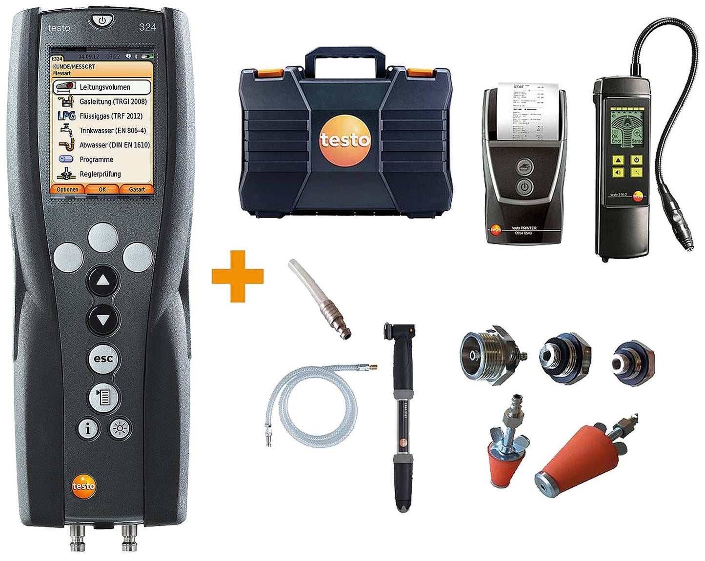 Appareil de mesure de pression et de fuite testo 324 kit professionnel 0563 3240 71