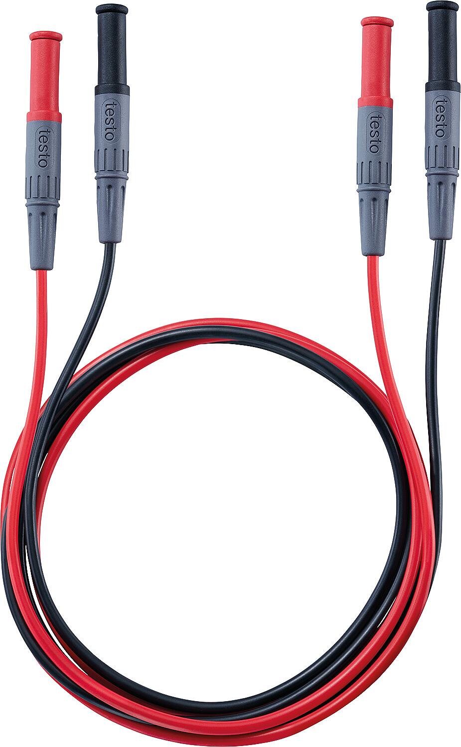 Set of straight measuring lead extensions