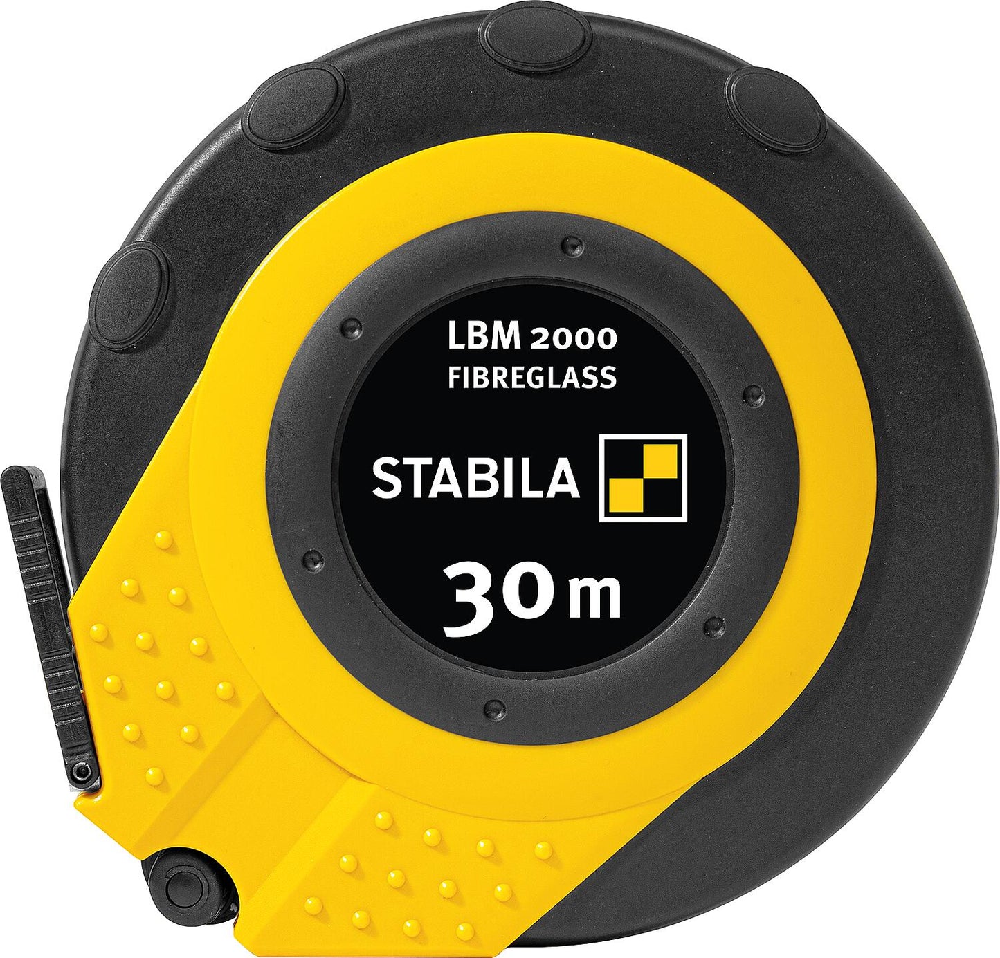 Stabila LBM 2000 FIBREGLASs capsule tape measure, 30 m, fiberglass tape, metric scale