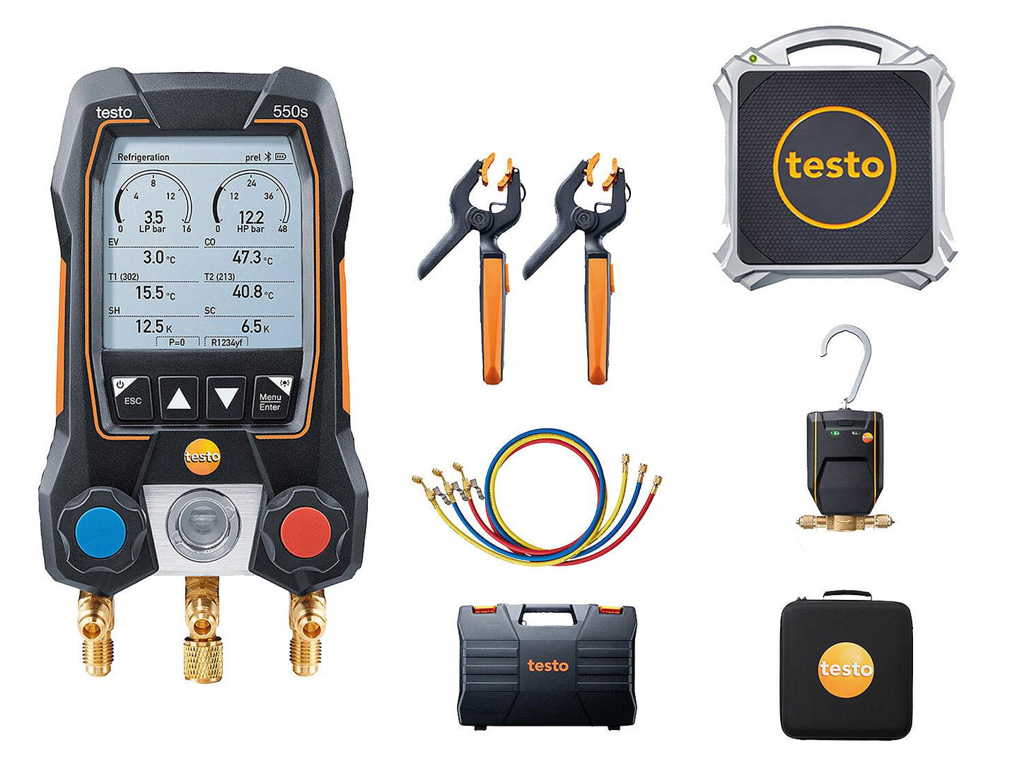 Climate measuring instrument testo 550s Heat pump starter set 0564 5000