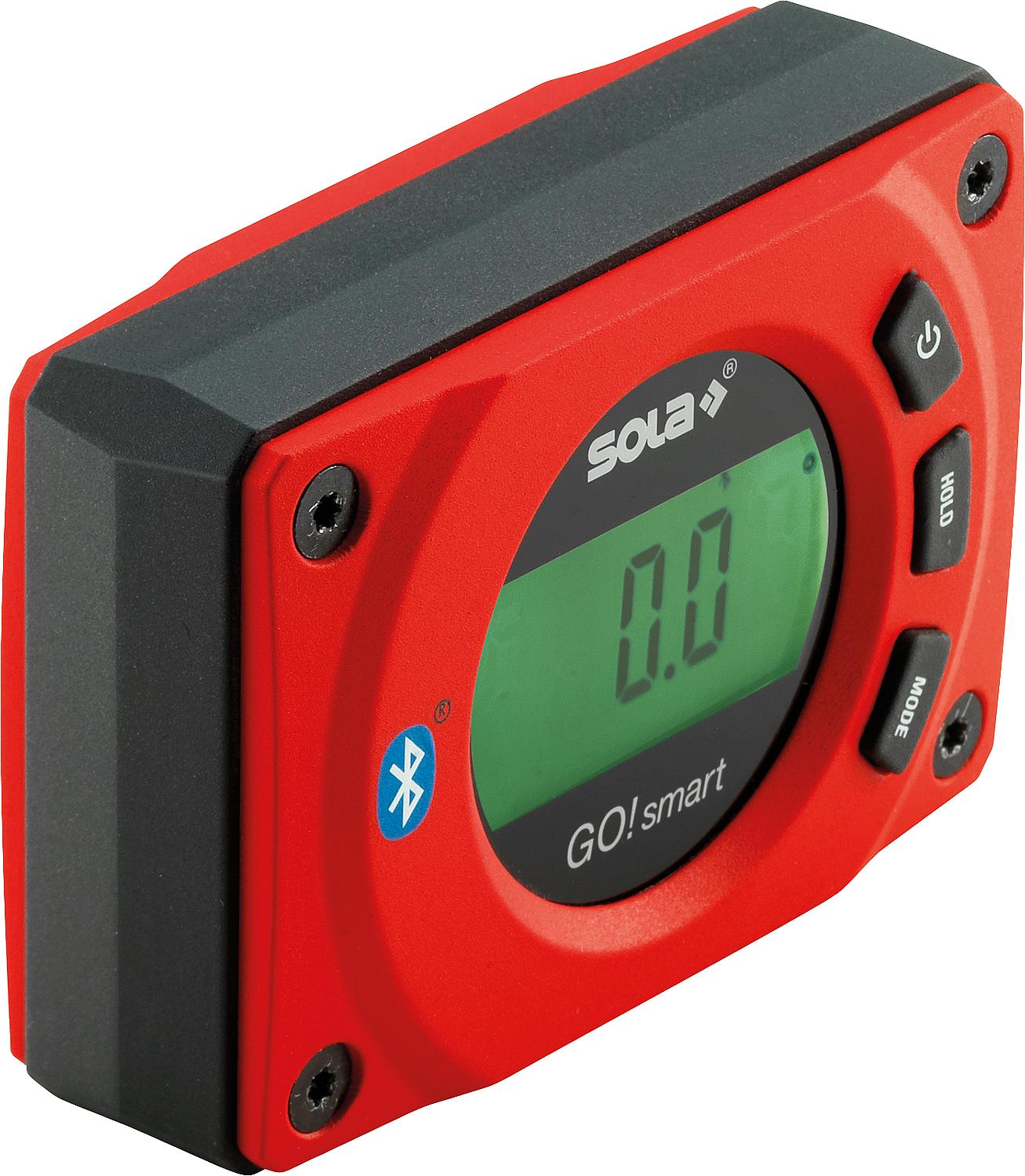 Sola GO! SMART Digital Inclinometer and Gradient Meter with Bluetooth, Dimensions (L x W x H): 80 x 55 x 27 mm