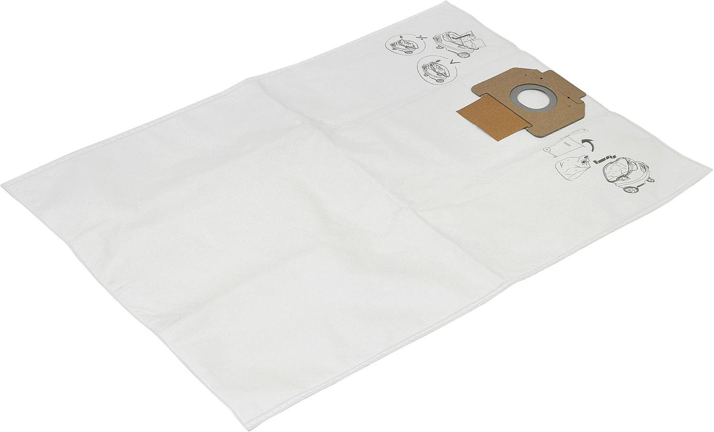 Sacs filtrants en polaire MAKITA pour aspirateurs eau et poussière de classe M, lot de 5