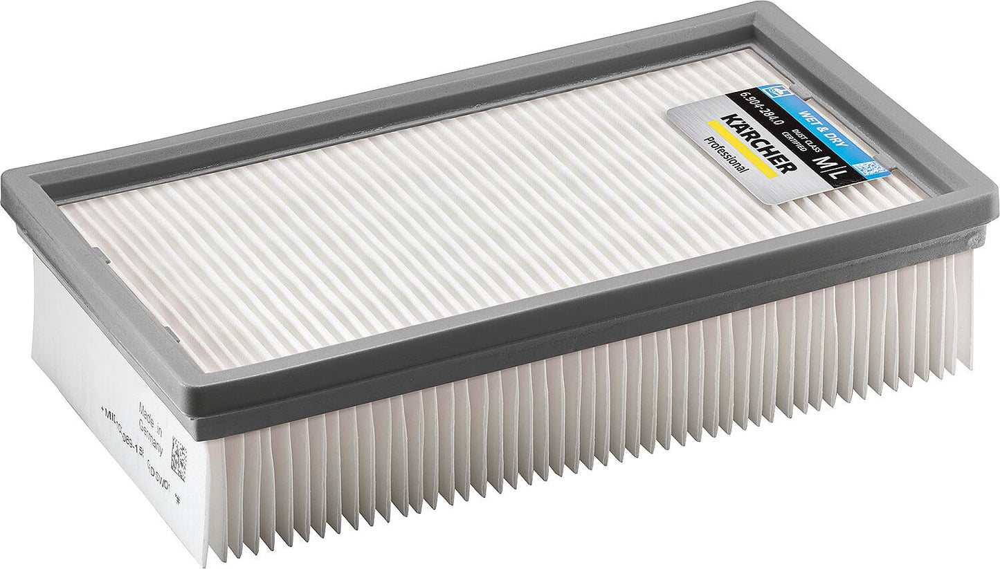 Flat pleated filter KÄRCHER polyester suitable for NT 65/2 Ap