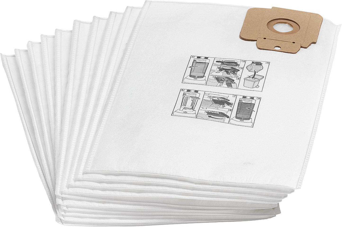 Vliesstaubsaugerbeutel KÄRCHER VPE 10 Stück, passend für CV 30/1 und CV38/1 6.904-305.0