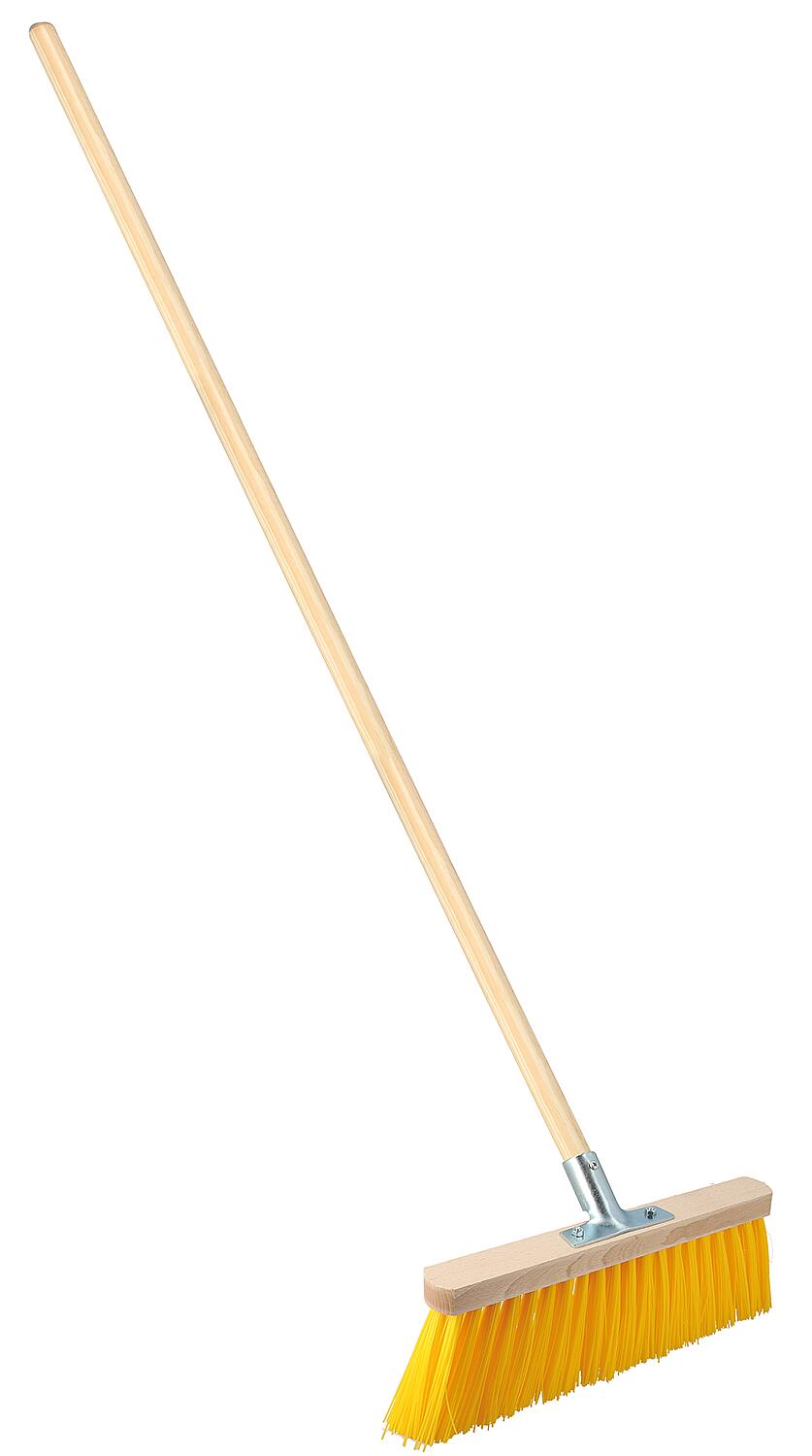 Winter/leaf rake 400mm, PP bristles, long handle 28x1500mm