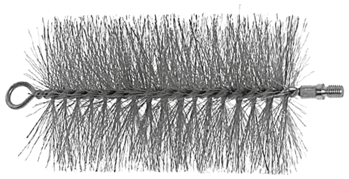 Flue brush with M10 threaded connection, bristle diameter 80 mm, bristle length 200 mm, without handle