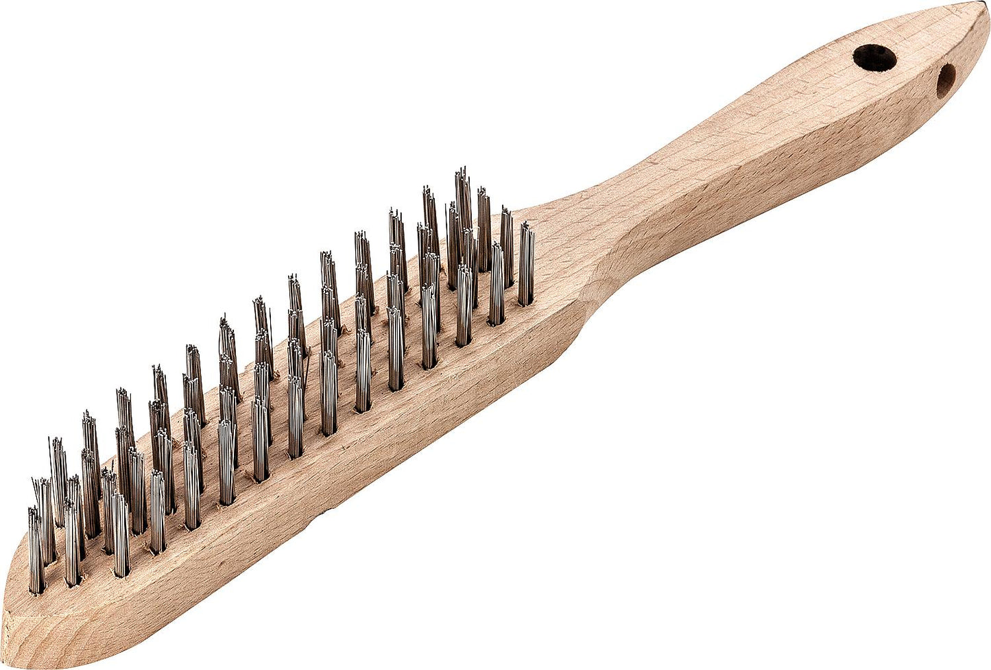 Hand brushes, stainless steel wire, rustproof, smooth, 2-row