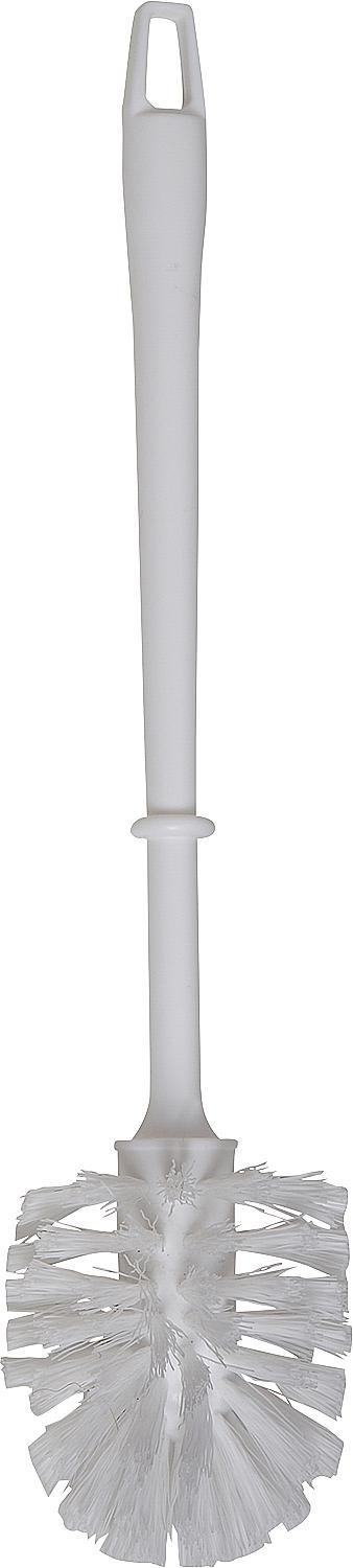 Brosse de toilette ronde en plastique PPN 75 mm, couleur : blanche