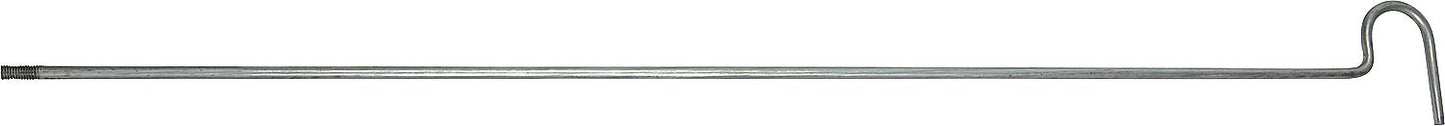 Poignée avec zone de préhension et filetage M10 avec alésage transversal, 1000 mm de long, acier rond 9 mm