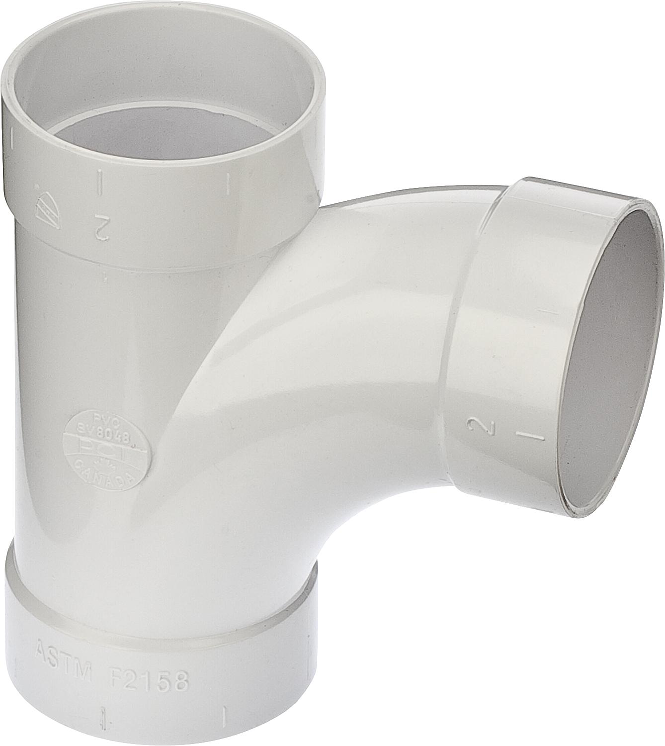 bifurcation de tuyau à 90°