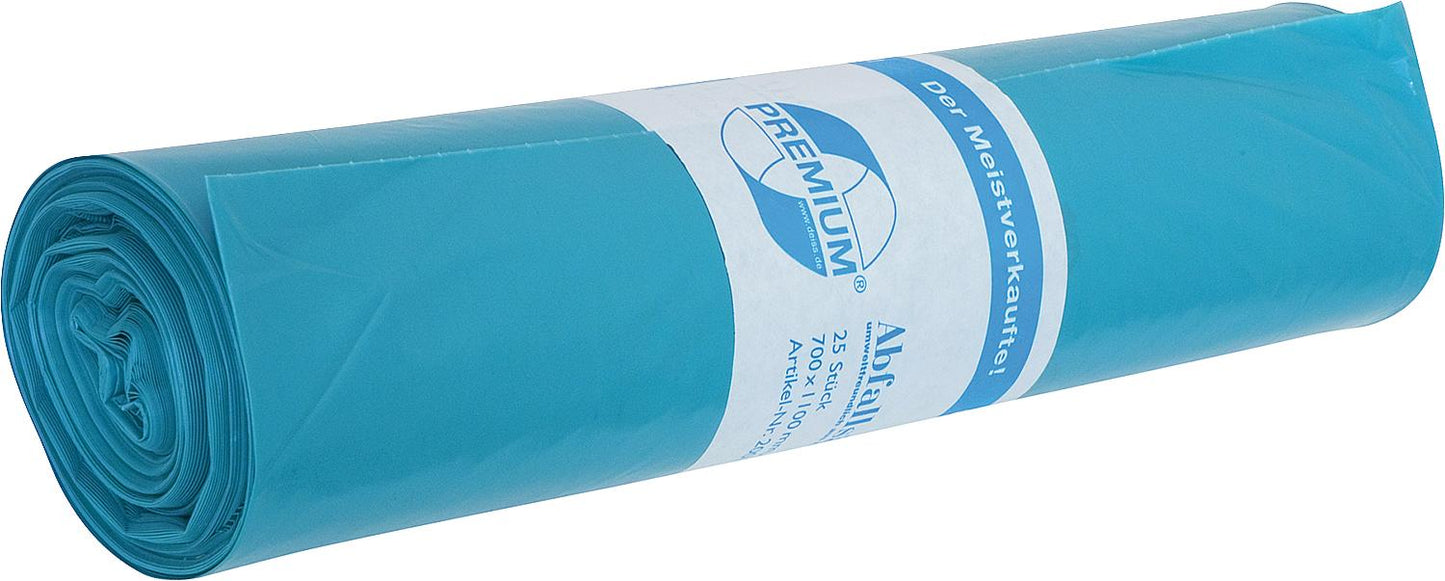 Premium waste bag 120 Ltr. Size 700x1100 Type 100 1 roll = 20 pieces