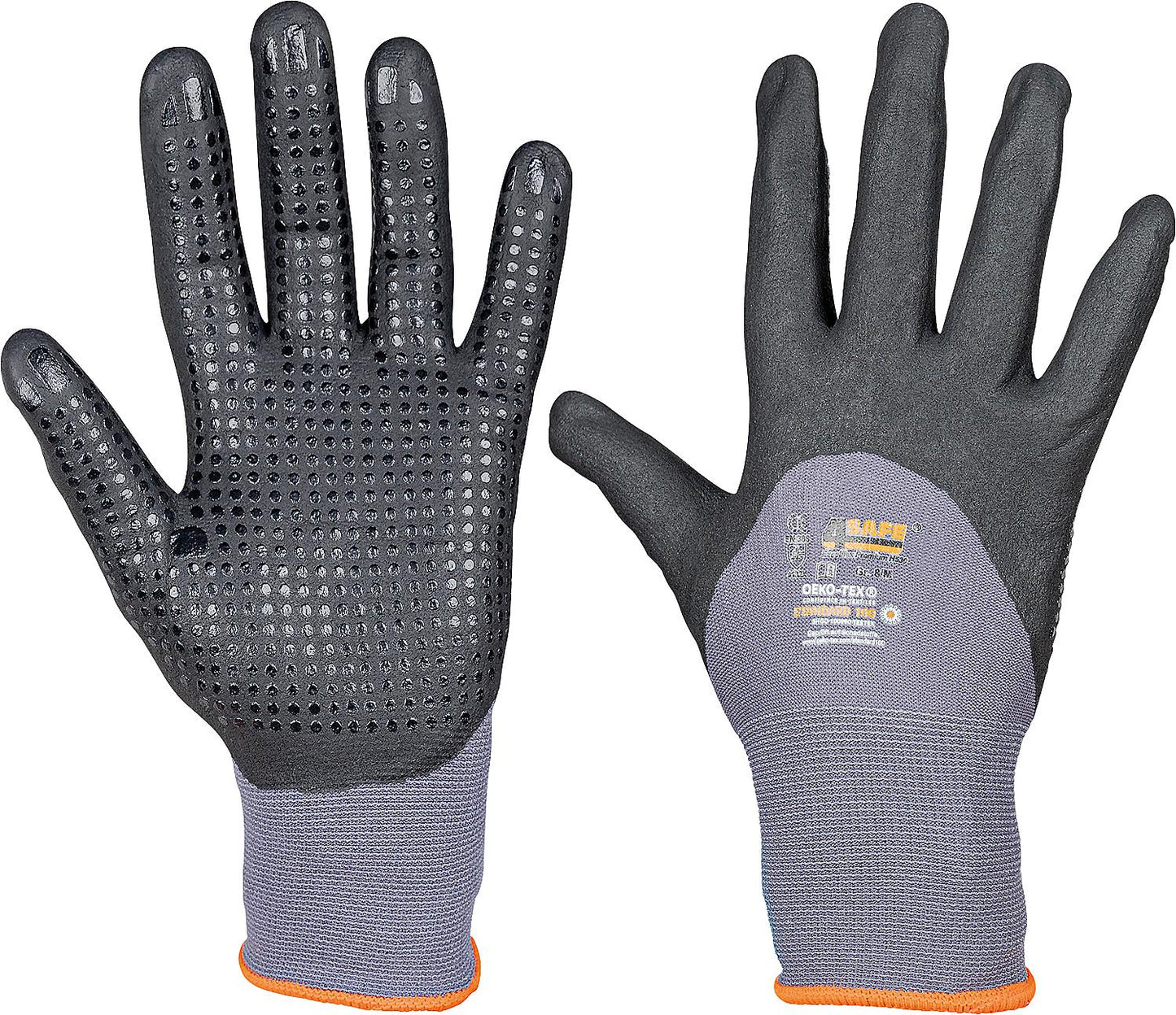 Plumber's glove Excellflex nitrile coating, size M