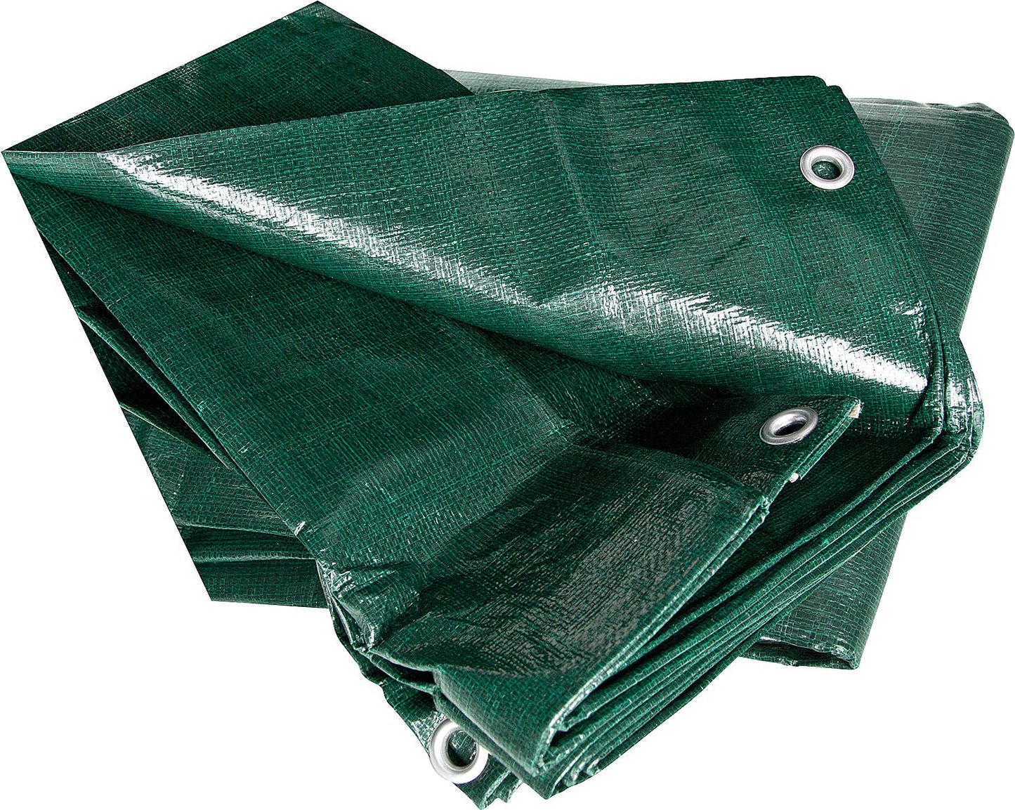 Bâche en bois 240 g/m² avec bordure et œillets, 1,50 x 6 m, couleur verte