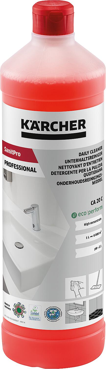 SanitPro CA 20 C sanitary maintenance cleaner, pack of 12 x 1 liter