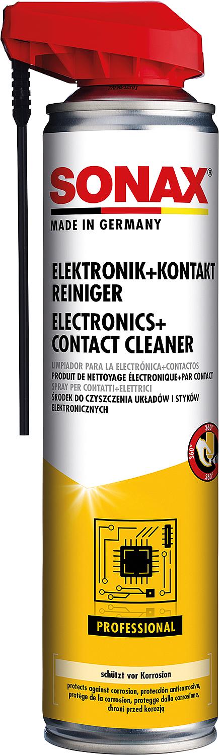 SONAX Electronics & Contact Cleaner, 400ml spray can with EasySpray