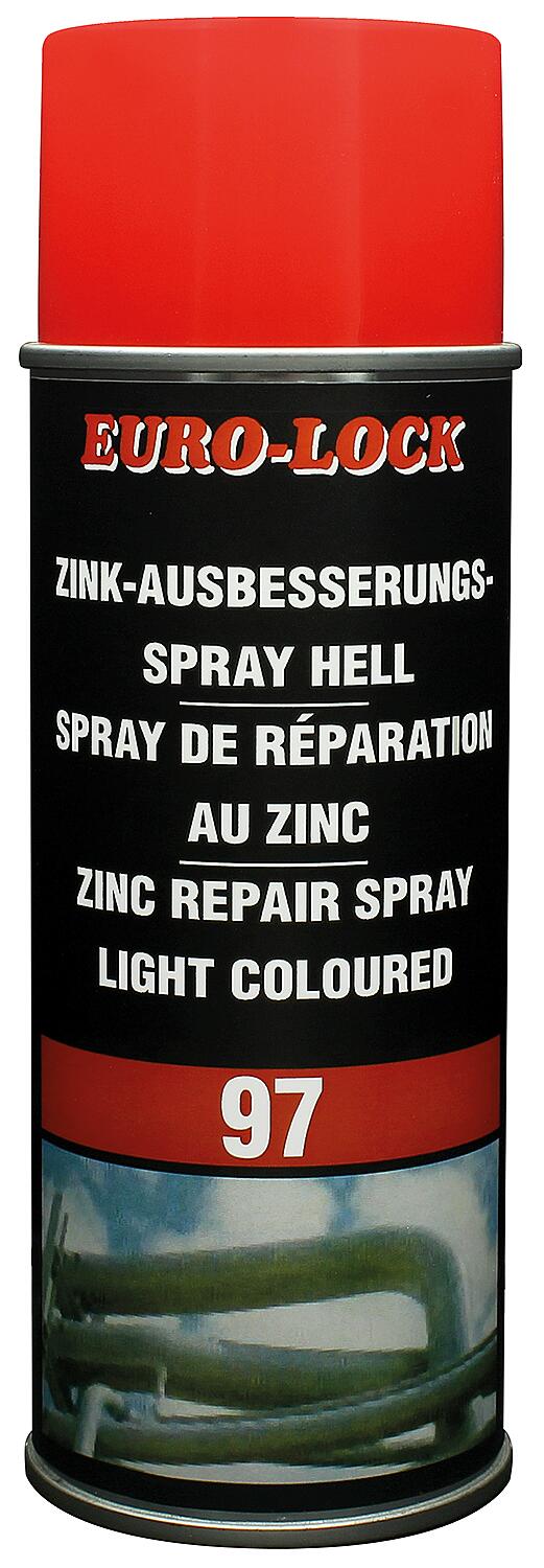 Spray réparateur au zinc, léger, EURO LOCK LOS 97, aérosol de 400 ml
