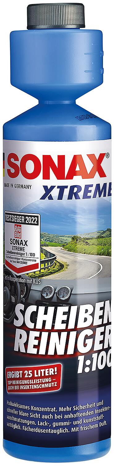 SONAX XTREME windshield washer concentrate 1:100, 250ml bottle