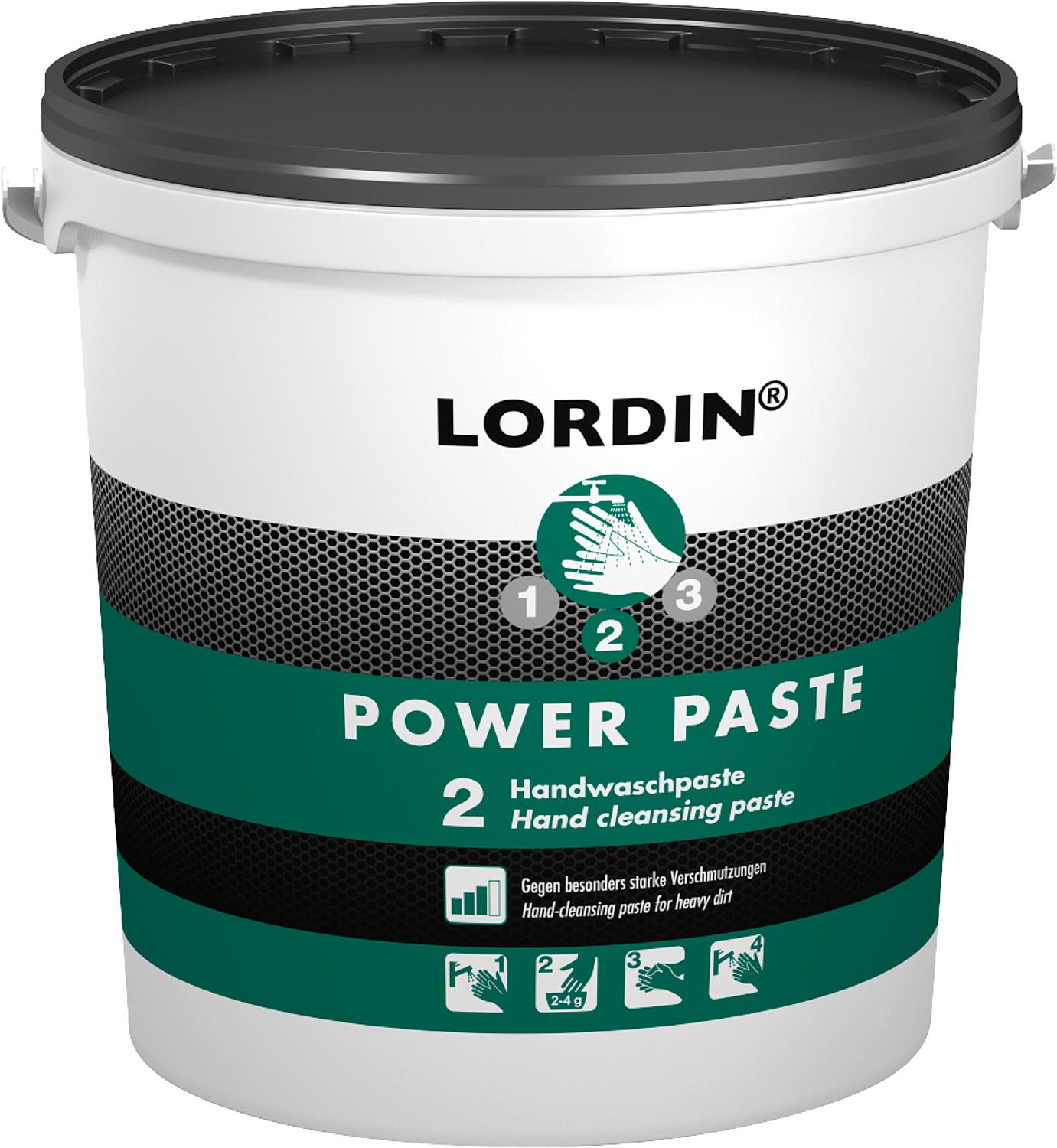 Pâte lavante pour les mains LORDIN Power Paste, seau de 10 l