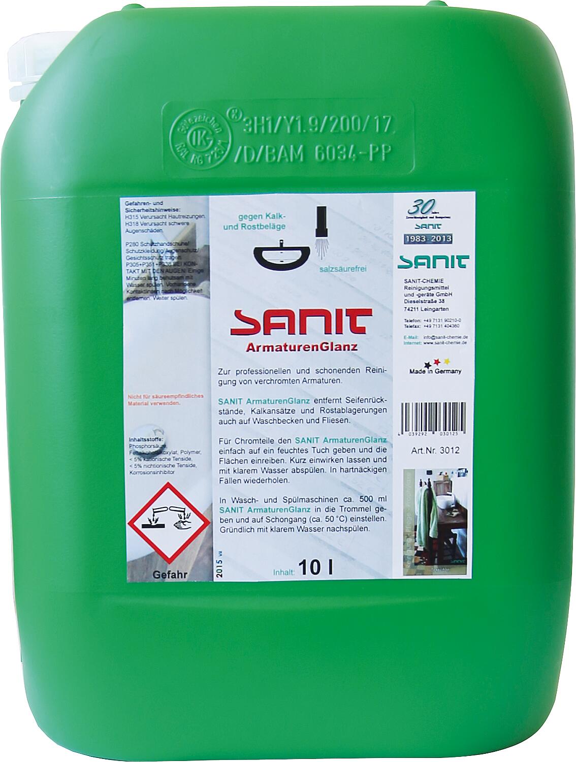 SANIT ArmaturenGlanz 10 L canister