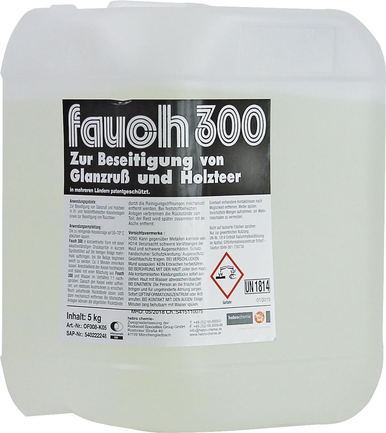 Cleaner (black soot & wood tar) FAUCH 300, 500ml hand sprayer