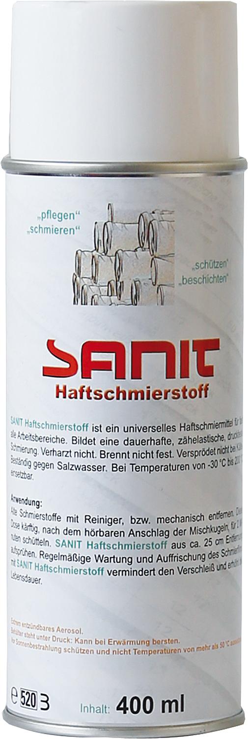 Lubrifiant adhésif SANIT (R 290) aérosol de 400 ml