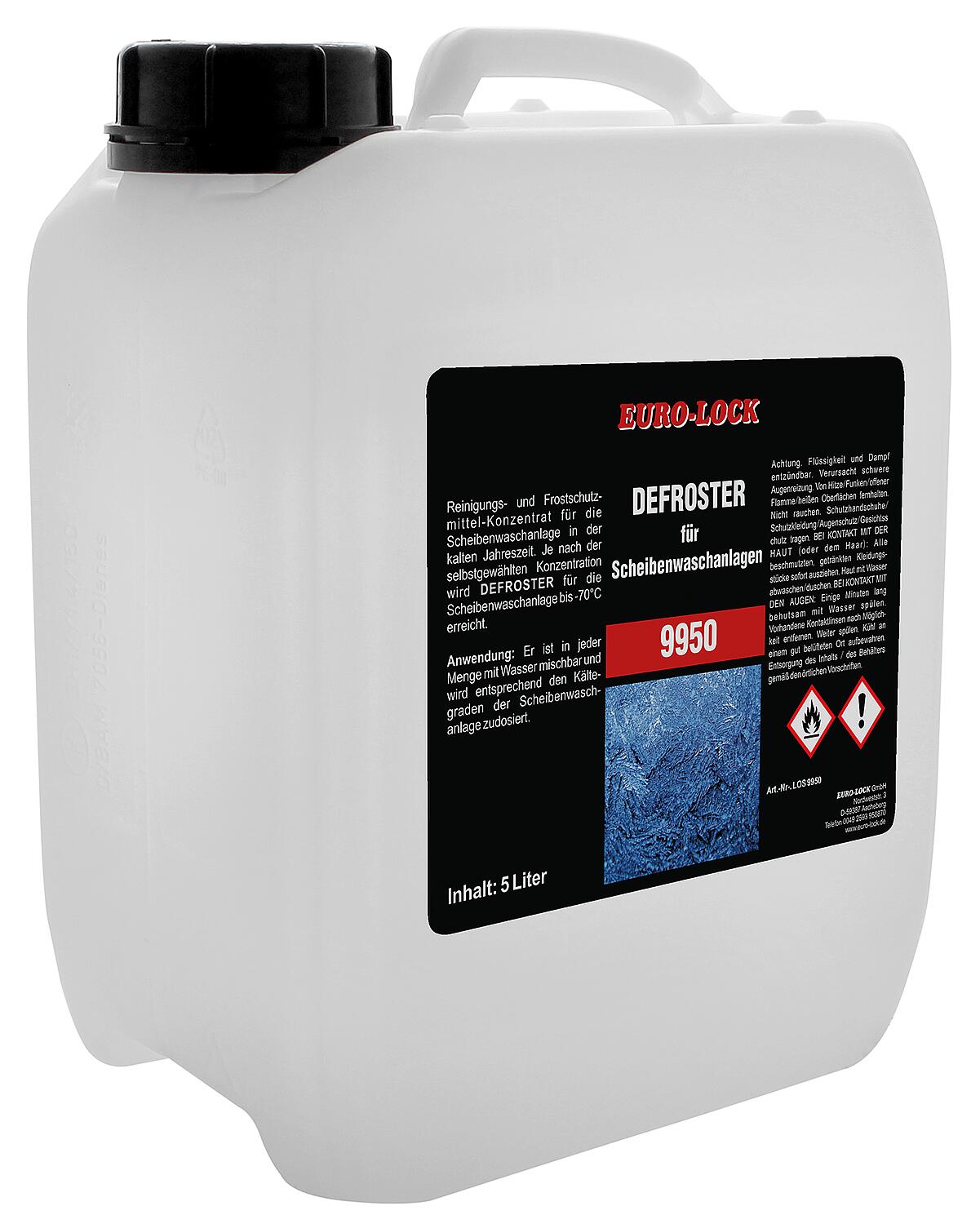 EURO-LOCK Defroster LOS 9950 windshield washer concentrate (down to -60°C) 5l canister