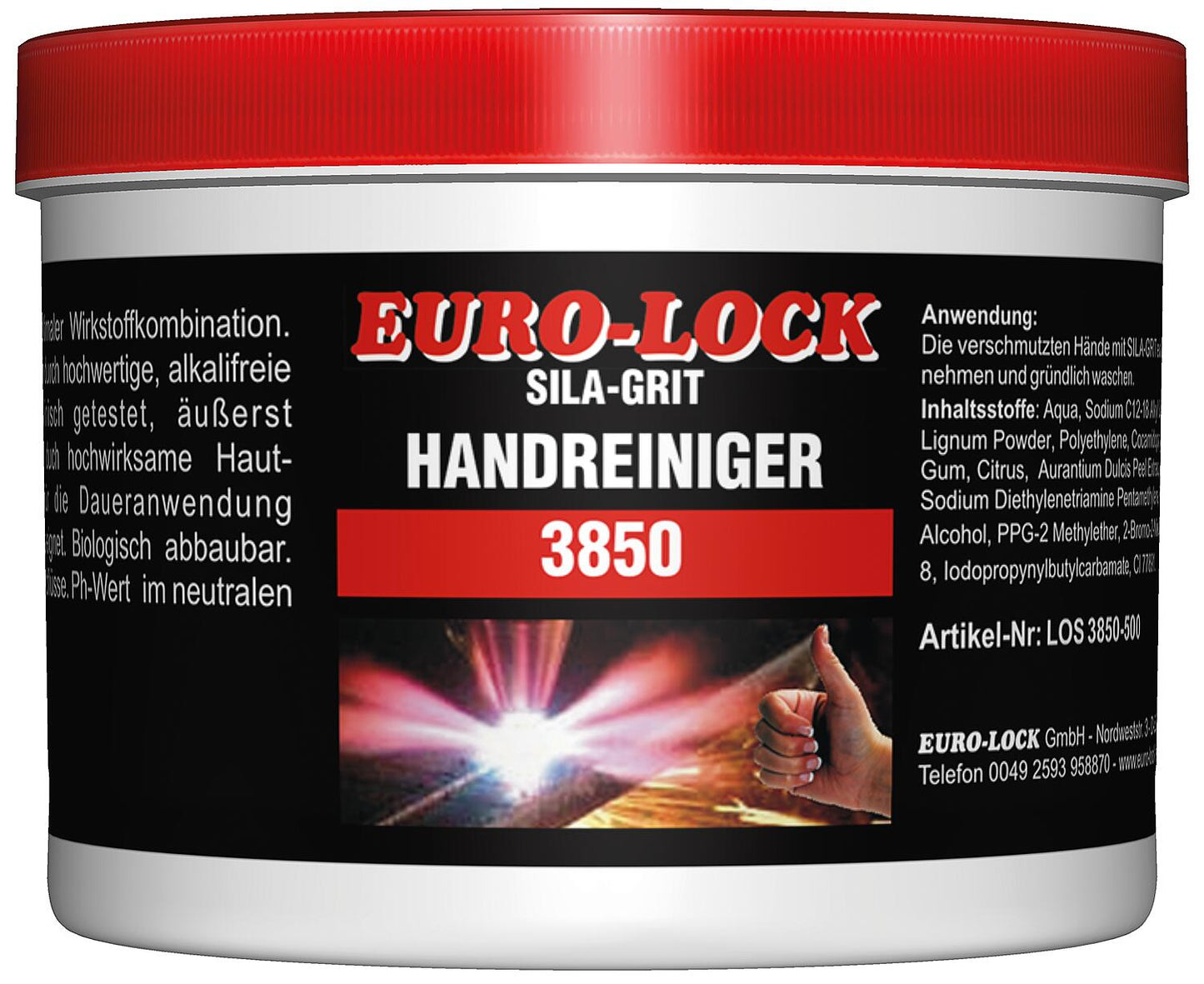 Sila Grit Hand Cleaner EURO-LOCK LOS 3850 10l Bucket