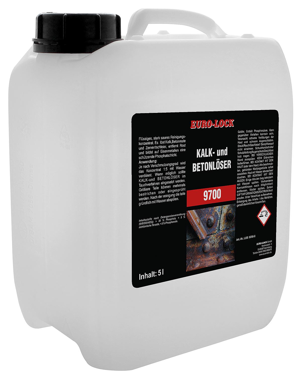 Lime and concrete remover EURO-LOCK LOS 9700 500ml