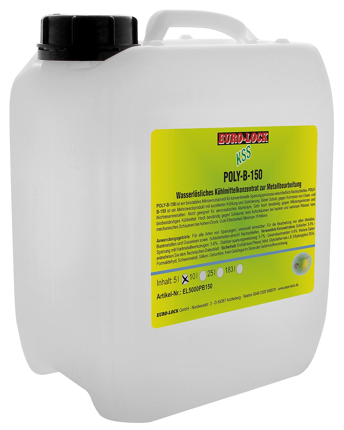Kühlmittelkonzentrat, wasserlöslich zur Metallbearbeitung