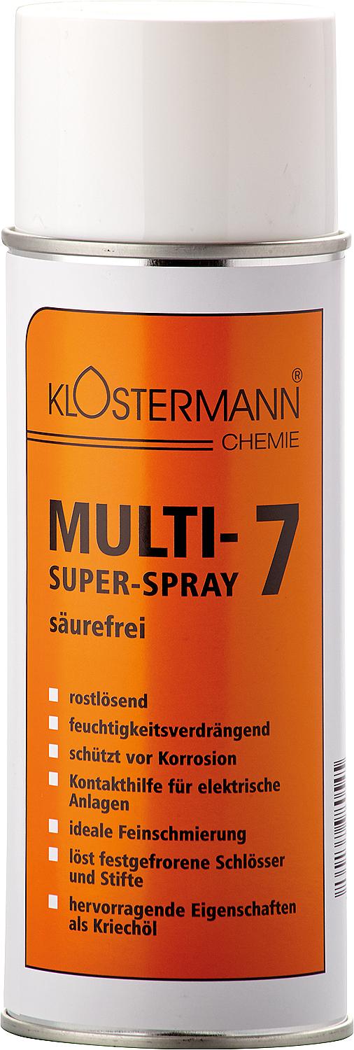 Huile multi-usages (sans acide) KLOSTERMANN Multi-Super-7-Spray, aérosol de 400 ml