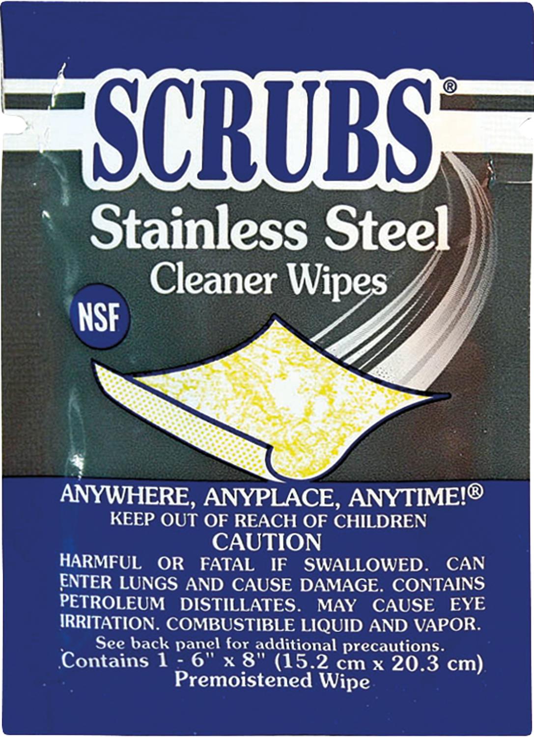 Edelstahlreinigungstücher SCRUBS, 1 Behälter á 30 Tücher