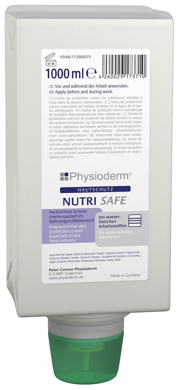 Physioderm Nutrisafe hand protection cream, 100ml tube