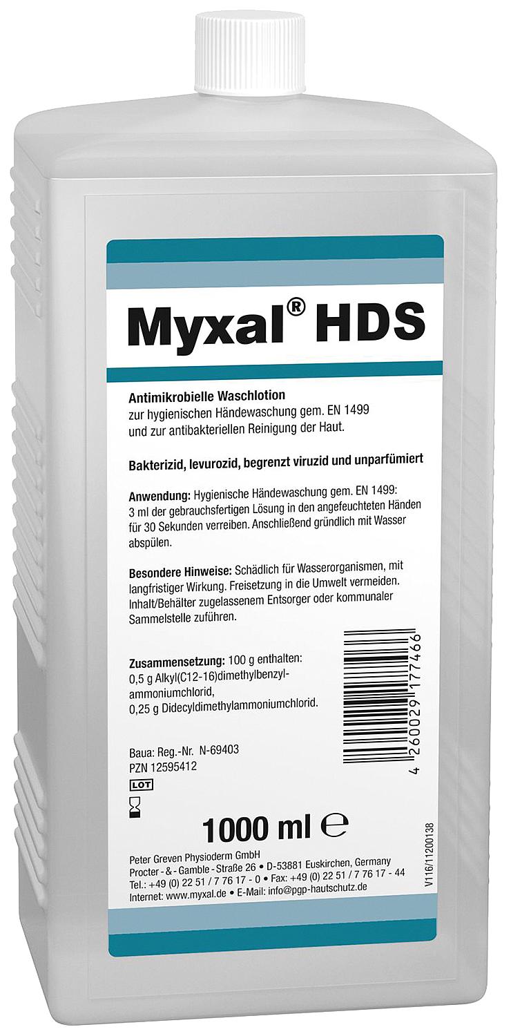 Waschlotion MYXAL HDS Antimikrobiell 1l Varioflasche