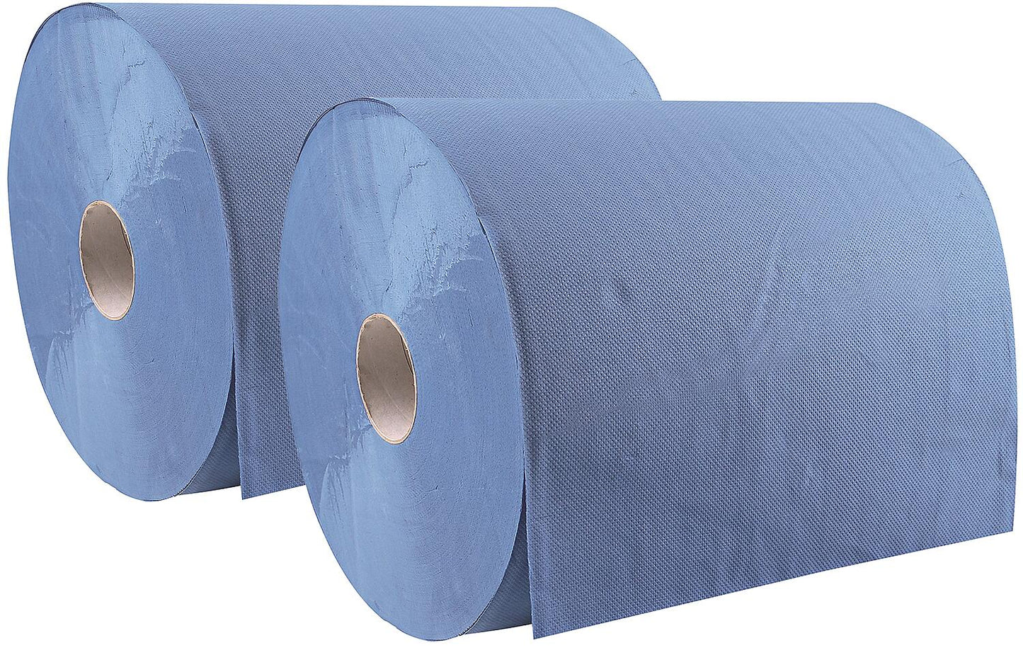 Grand rouleau de chiffons de nettoyage bleus, 3 plis, 36,5 x 34 cm, lot de 2.