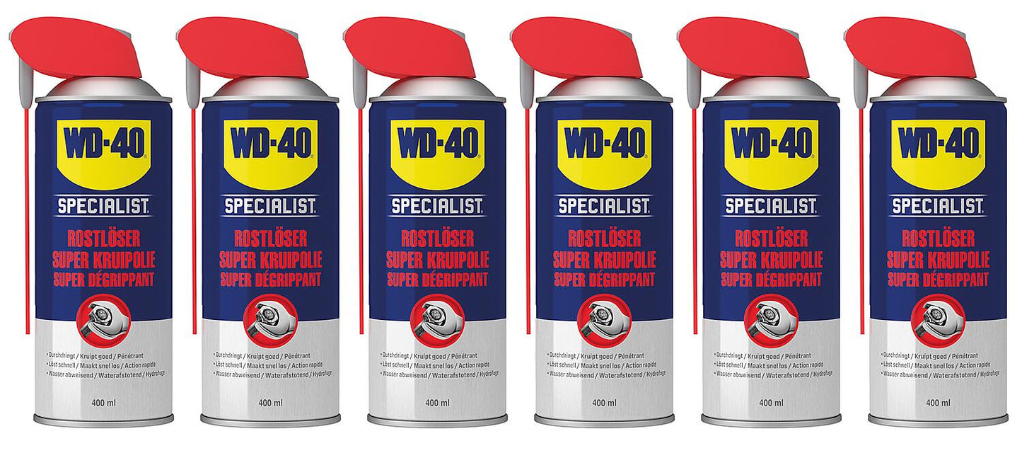 Kit antirouille WD40, 6 pièces, avec embouts offerts